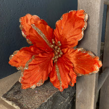 Load image into Gallery viewer, Orange Poinsettia