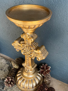 Gold Cross Candlestick