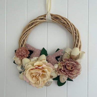 Floral Bunny Wreath