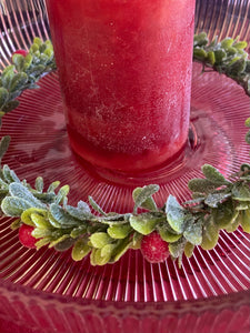 Frosted Berry Candle Ring