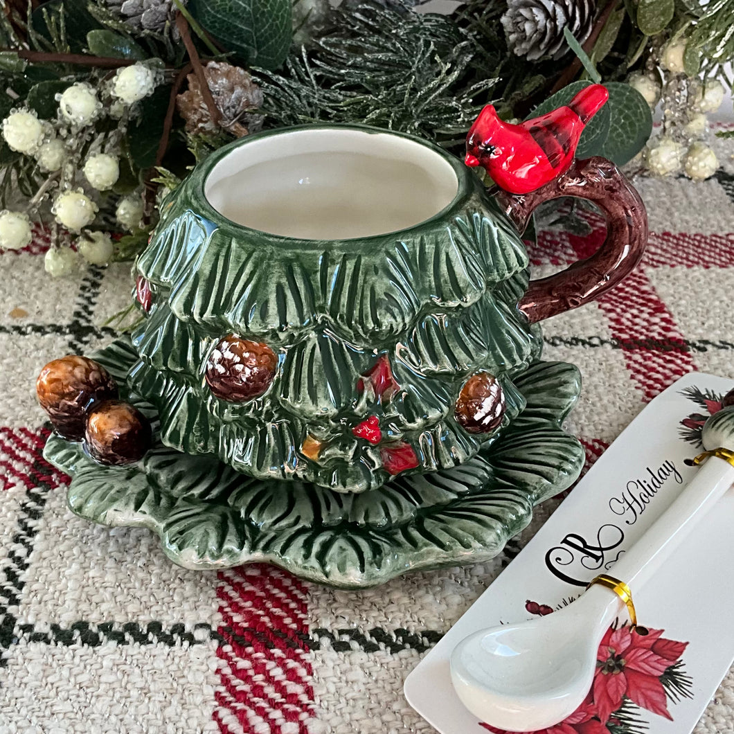 Tree Cup and Saucer