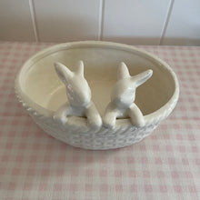 Load image into Gallery viewer, White Ceramic Bunny Bowl