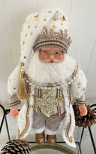 Load image into Gallery viewer, Standing Santa White Gold