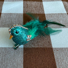 Load image into Gallery viewer, Teal Glitter Bird