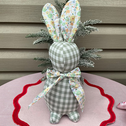 Sage Gingham Bunny
