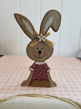 Load image into Gallery viewer, Wooden Girl Bunny