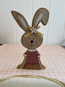 Wooden Girl Bunny