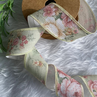 Vintage Flowers Ribbon