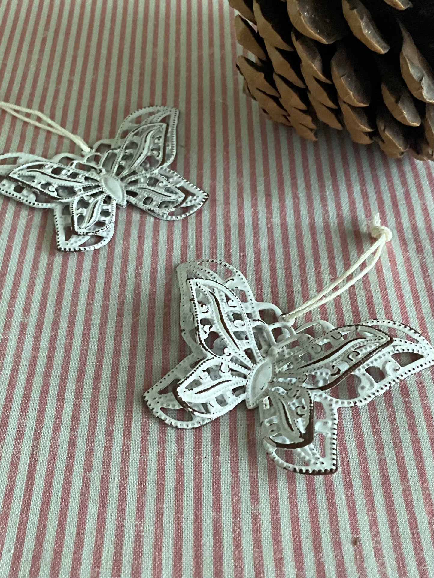 Pair White Butterflies