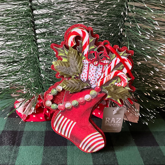 Retro Stocking Deco RAZ