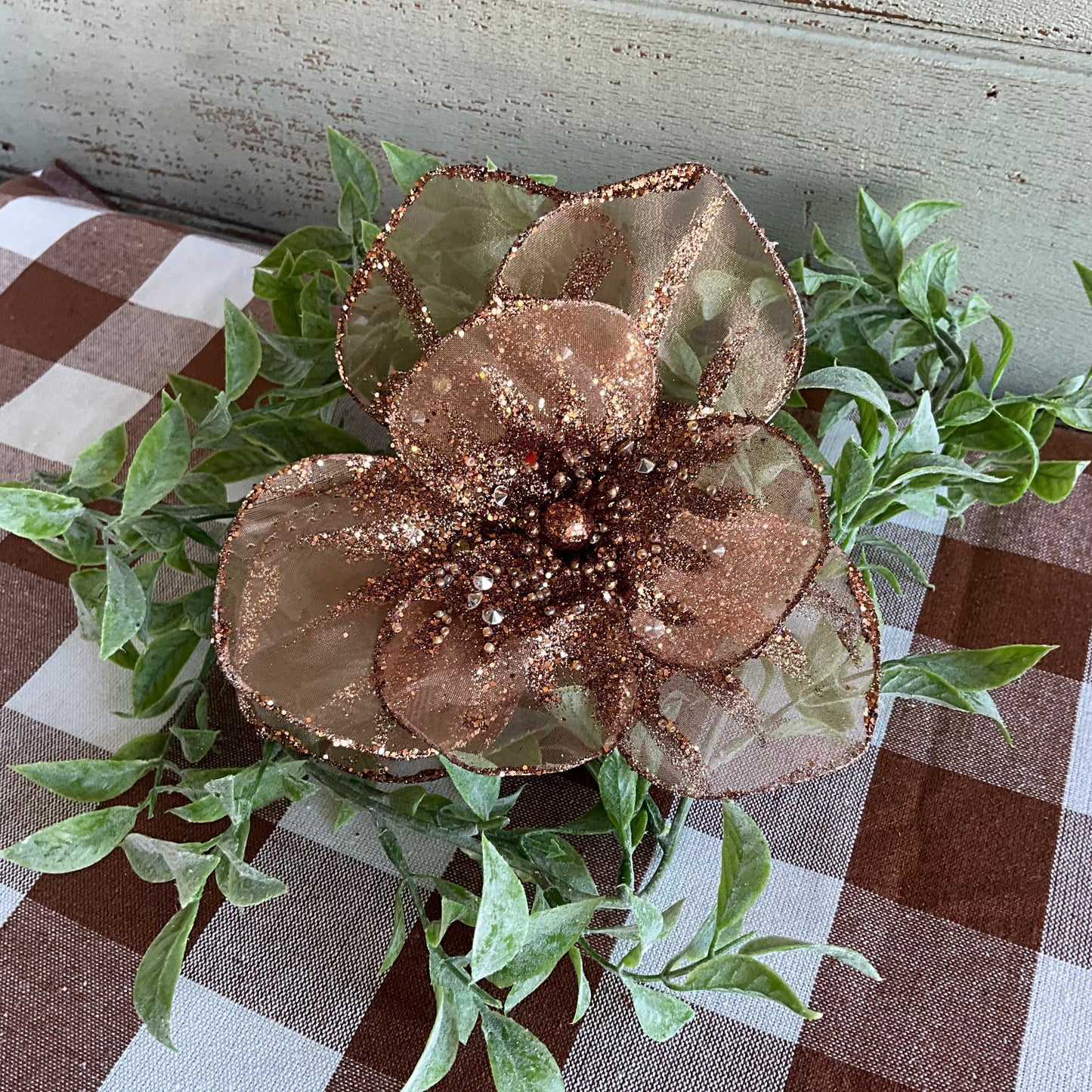 Chocolate Chiffon Flower