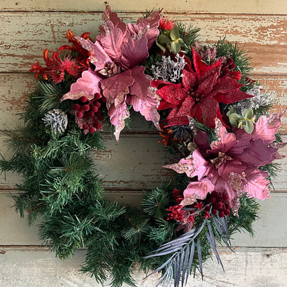 Red Pink Blue Wreath