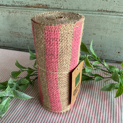 Pink Hessian Ribbon