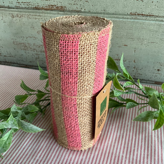 Pink Hessian Ribbon
