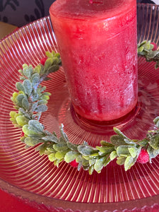 Frosted Berry Candle Ring