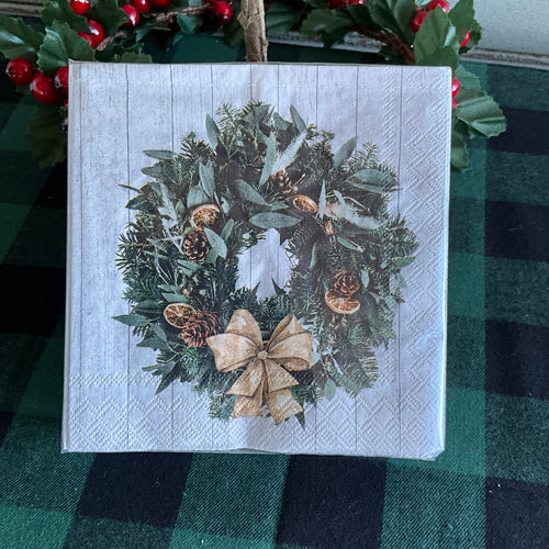 Cocktail Serviettes Wreath