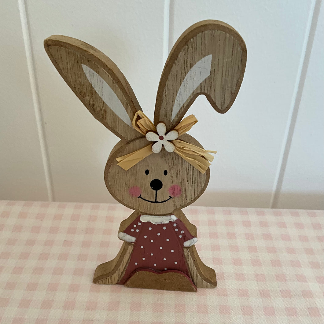 Wooden Girl Bunny