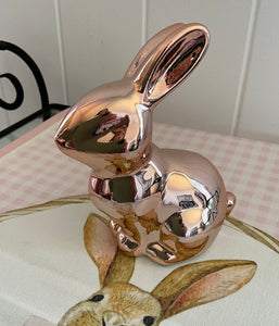 Rose Gold Ceramic Bunny