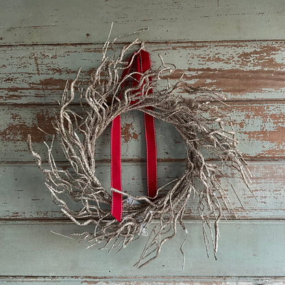 Gold Twig Wreath LED