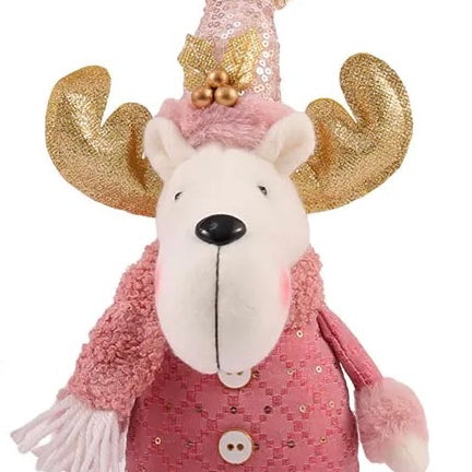 Pink Reindeer Plush