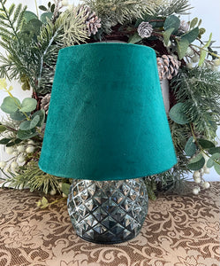 Green Velvet Lamp