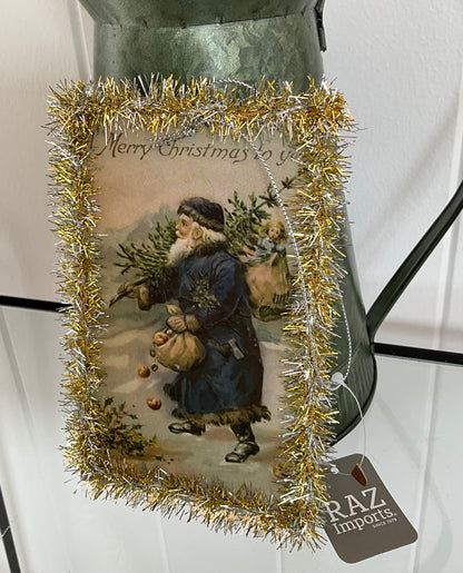 Vintage Santa on Card