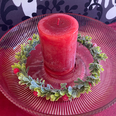 Frosted Berry Candle Ring