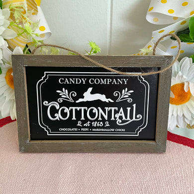 Cottontail Blackboard Deco