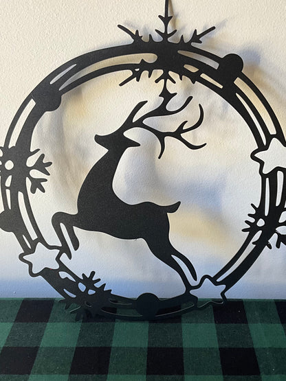 Leaping Deer Wreath