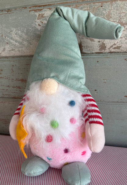 Pink Gnome With Green Hat