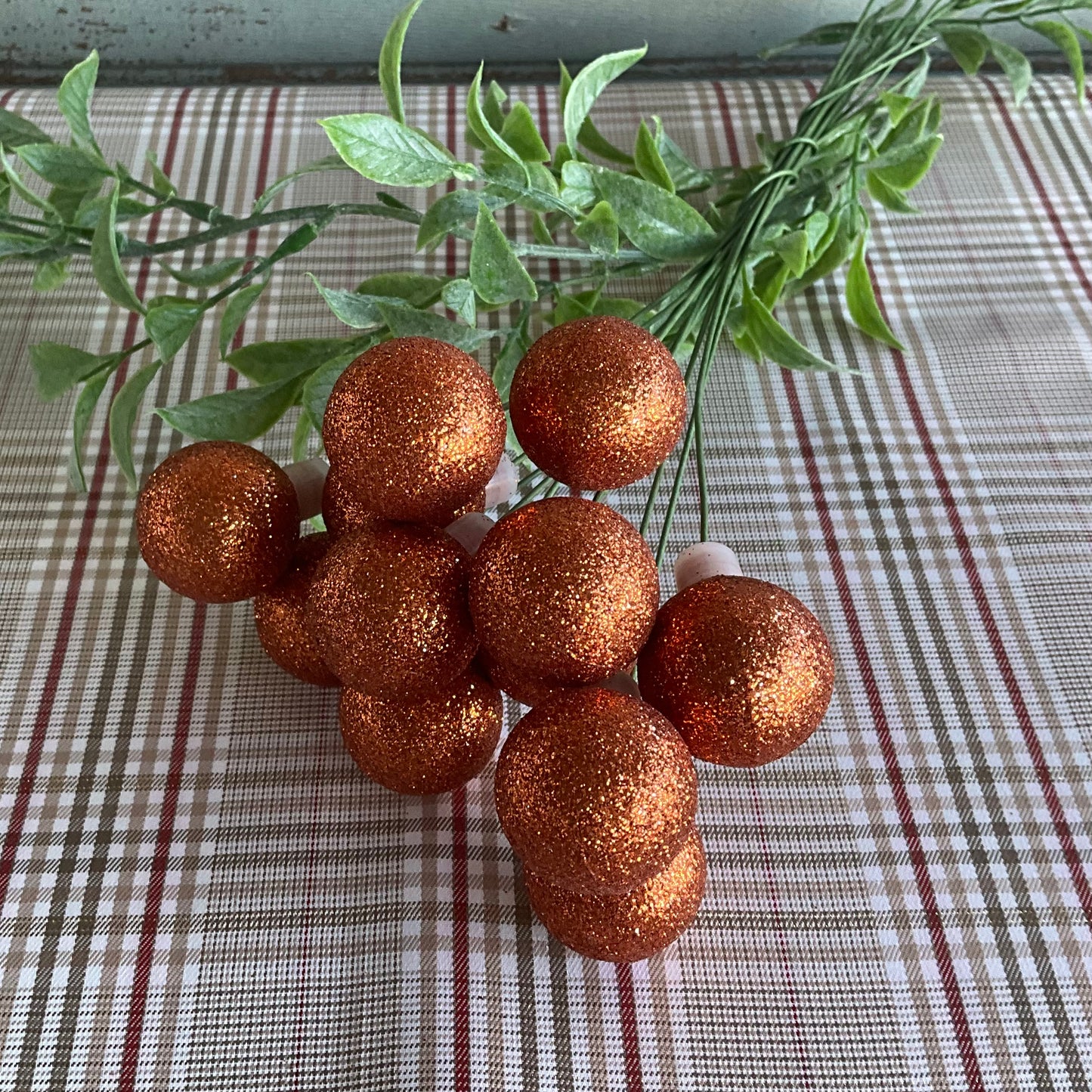 Orange Glitter Balls