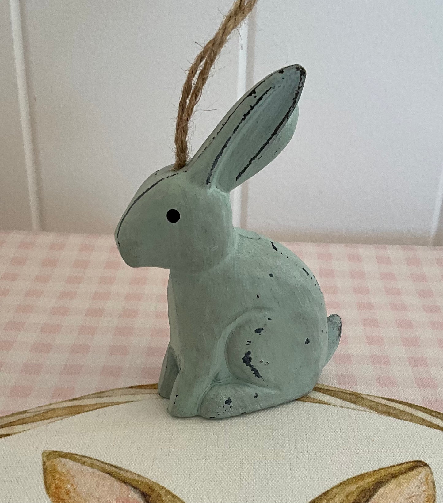 Blue Hanging Bunny
