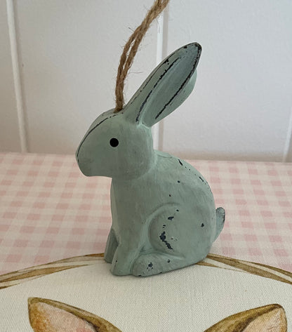 Blue Hanging Bunny