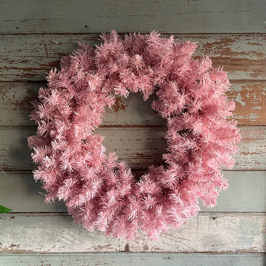 Pink Pine Wreath