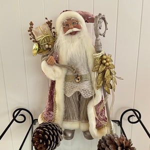 Mauve Standing Santa