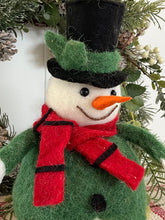 Load image into Gallery viewer, Green Jacket Snowman RAZ