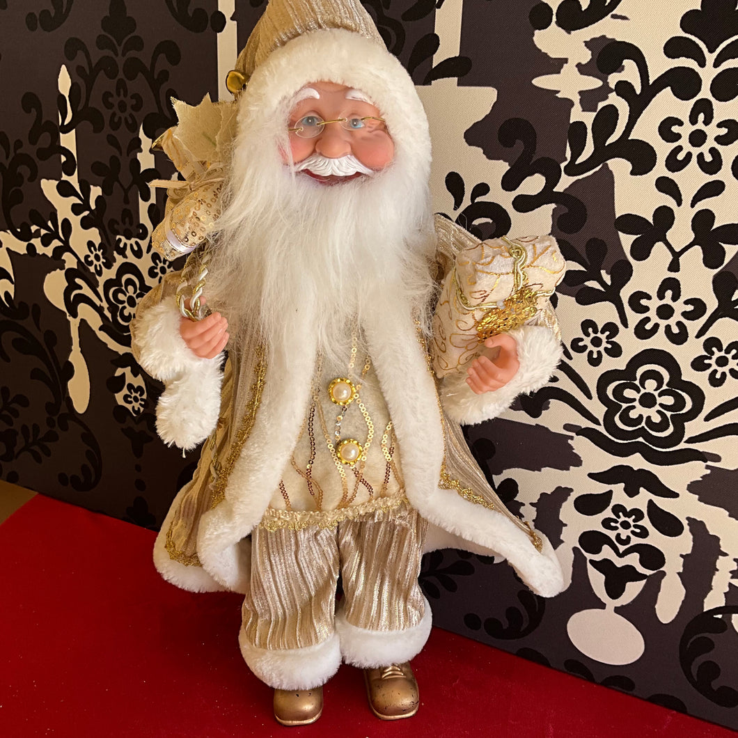 Gold Standing Santa