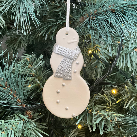 Ceramic Snowman Deco