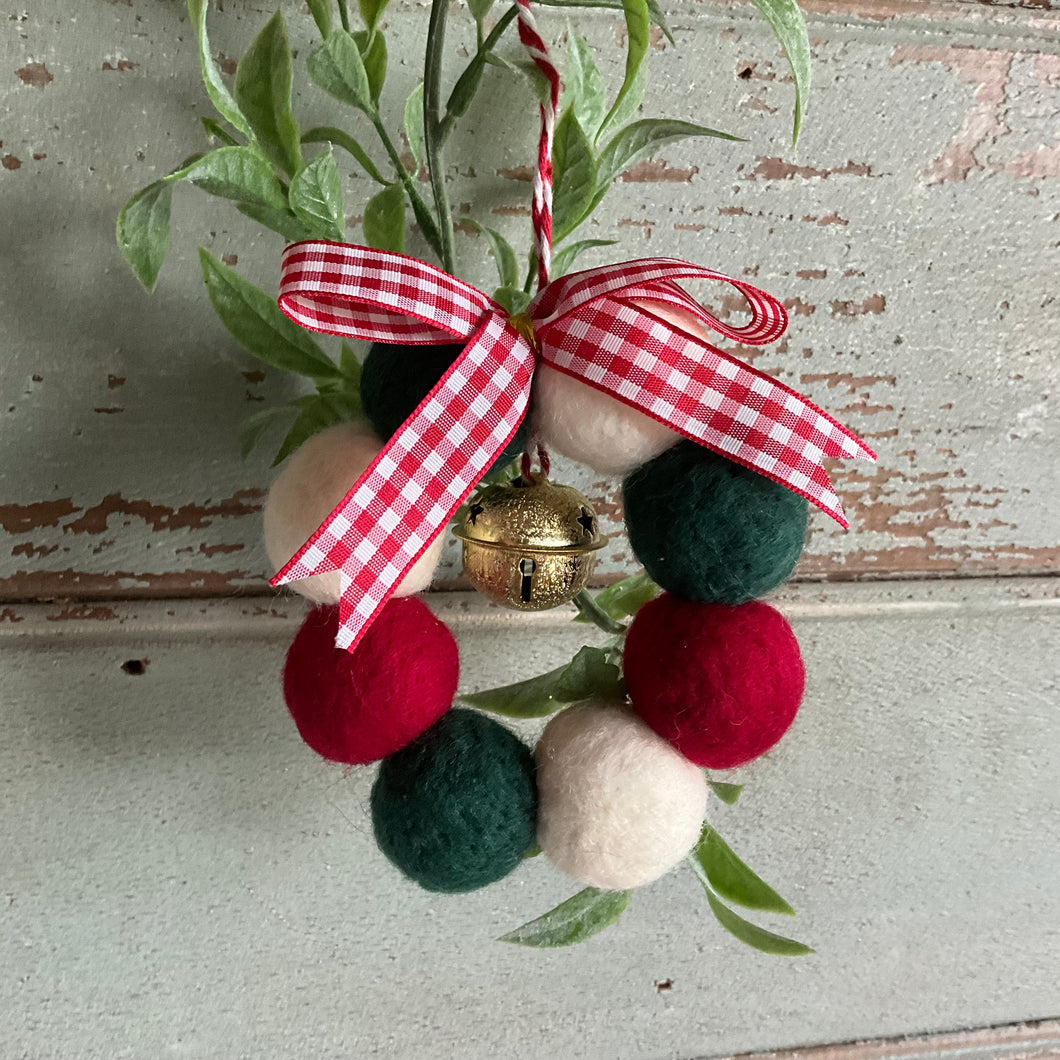 Felt Ball Wreath