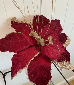 Large Burgundy Poinsettia