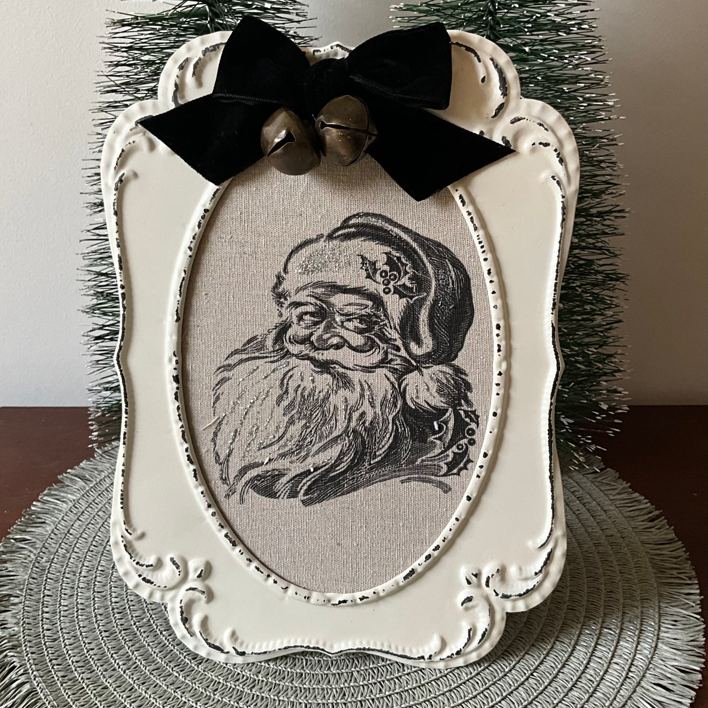 Antique Santa Frame RAZ