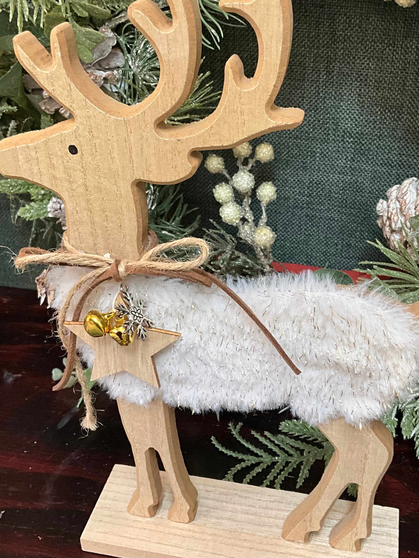 Furry Wooden Deer