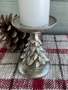 Silver Tree Candlestick