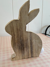 Load image into Gallery viewer, Wooden Bunny Ornament