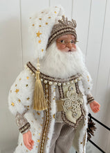 Load image into Gallery viewer, Standing Santa White Gold