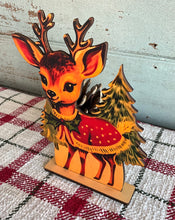 Load image into Gallery viewer, Retro Reindeer Sign