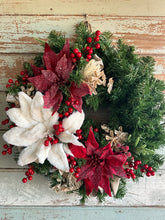Load image into Gallery viewer, Red and White Wreath