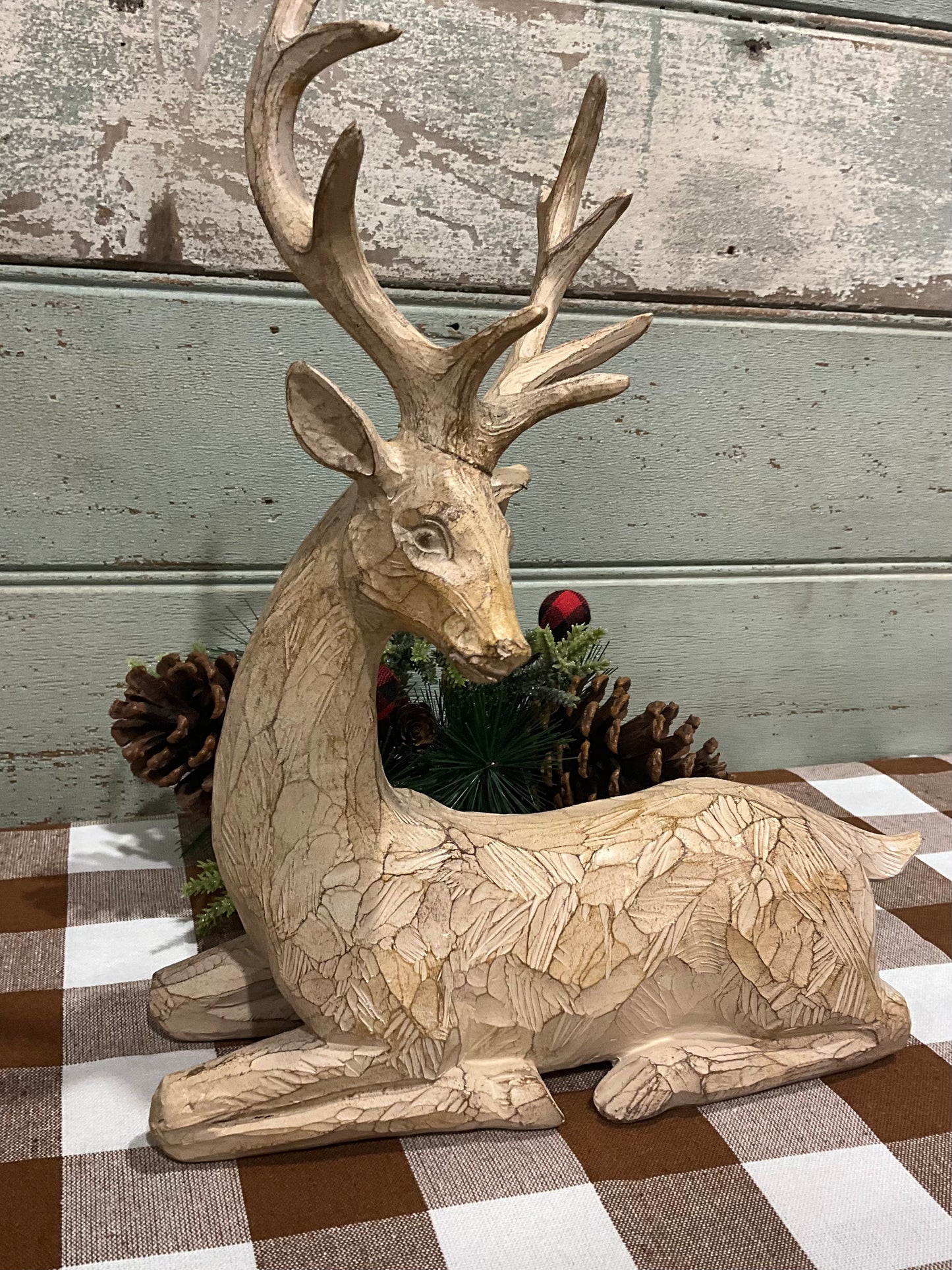 Rustic Sitting Deer