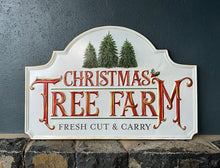 Load image into Gallery viewer, Tree Farm Tin Sign RAZ