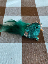 Load image into Gallery viewer, Teal Glitter Bird